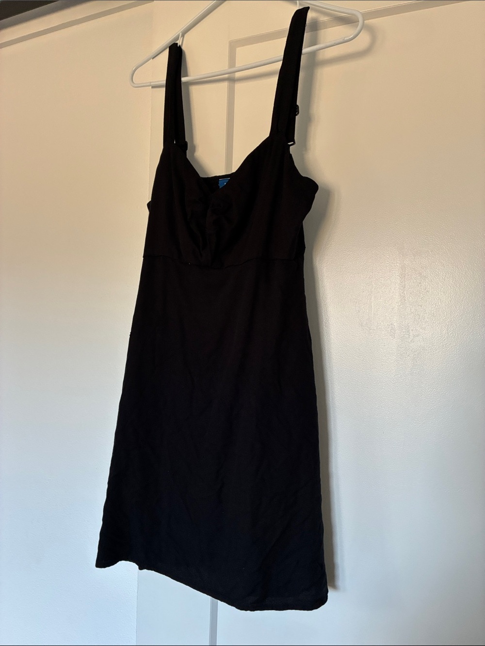 Old Navy Black Satin-Style Slip Dress with Adjustable Straps